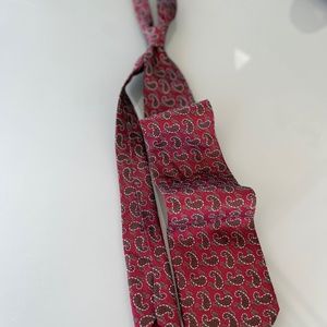 Giorgio armani tie paisley red